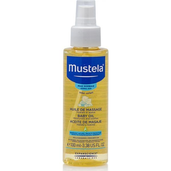 Mustela Bebe Λάδι Για Μασάζ Για Κανονικό Δέρμα 100ml