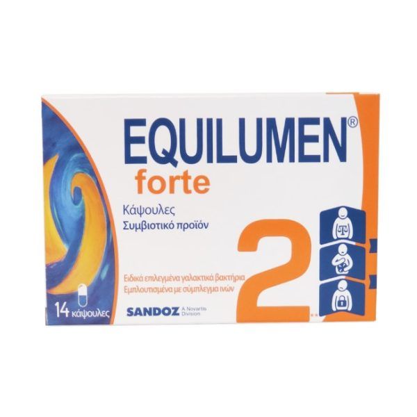 Equilumen Forte Sandoz Συμπλήρωμα Διατροφής Με Συμβιοτικά Για Ενήλικες 14 Κάψουλες