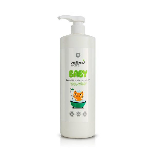 Panthenol Extra Baby 2 in 1 Shampoo & Bath Σαμπουάν - Αφρόλουτρο για βρέφη & παιδιά, 1lt