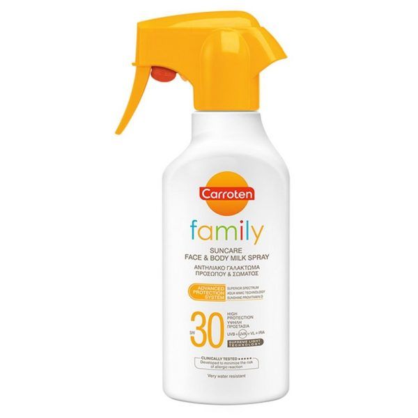 Carroten Family Suncare Face & Body Milk Spray SPF30 300ml
