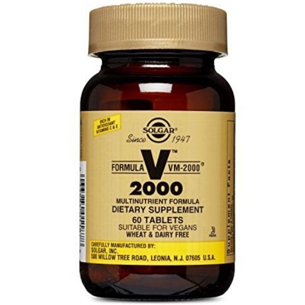 Solgar Formula VM 2000 Πολυβιταμίνη για Ενέργεια & Τόνωση του Οργανισμού – Ιδανική για Καταπολέμηση της Σωματικής & Πνευματικής Κόπωσης, 60tabs