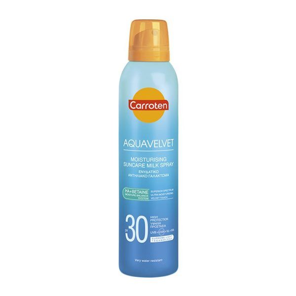 Carroten Aquavelvet Moisturising Suncare Milk Spray SPF30 200ml