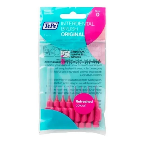 Tepe Μεσοδόντια Βουρτσάκια Φούξια Size 0 (0.4mm) 8pcs