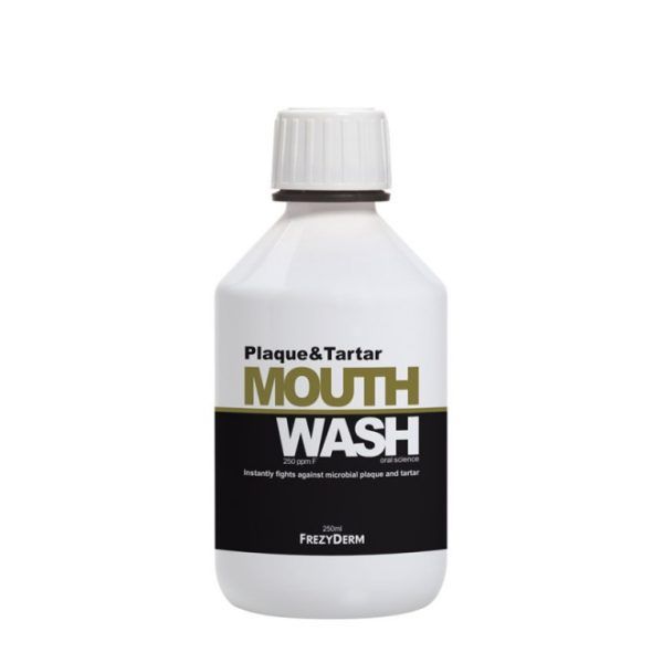 Frezyderm Mouthwash Plaque & Tartar 250ml (Στοματικό Διάλυμα Κατά της Δημιουργίας Πλάκας & Πέτρας)