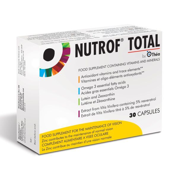 Nutrof Total Συμπλήρωμα Διατροφής για την Καλή Λειτουργία της Όρασης, 30 caps