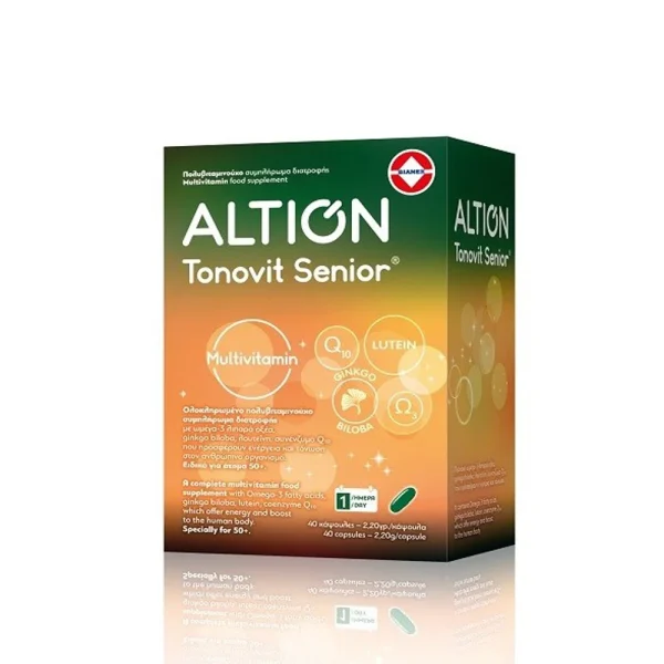 Altion Tonovit Senior 40caps (Πολυβιταμίνες για Ενέργεια & Τόνωση - Κατάλληλο για Άτομα πάνω από 50 Ετών)