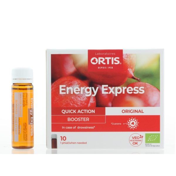 Ortis Energy Express 10x15ml (Συμπλήρωμα Διατροφής για Άμεση Ενέργεια 10αμπ)