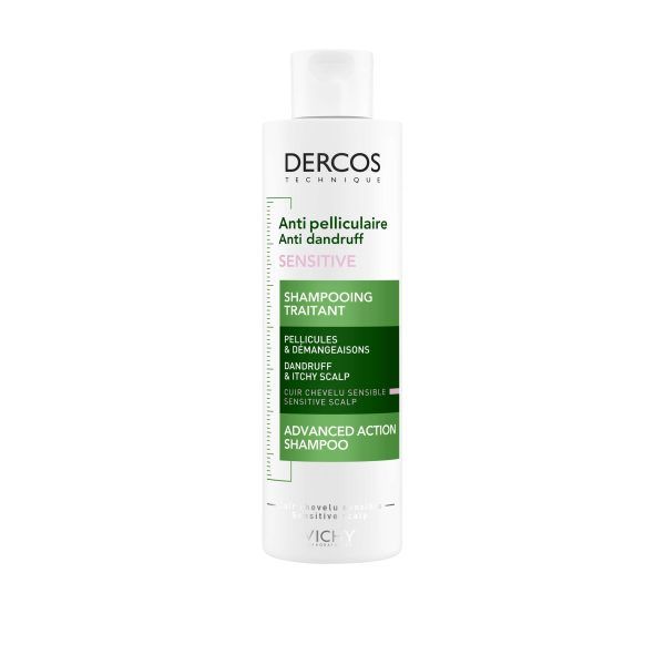 Vichy Dercos Shampoo Sensitive 200ml (Σαμπουάν για τη Ρύθμιση της Ξηροδερμίας και της Πιτυρίδας)