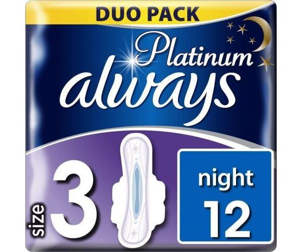 Always Promo Platinum Ultra Night Size 3 12τμχ