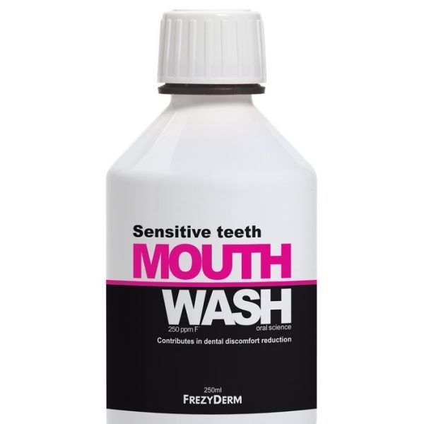 Frezyderm Mouthwash Sensitive Teeth 250ml (Στοματικό Διάλυμα Κατάλληλο για Ευαίσθητα Δόντια)