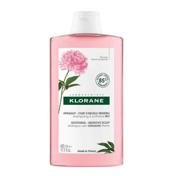 Klorane Peony Soothing & Anti-Irritating Shampoo 400ml (Σαμπουάν για το Ερεθισμένο Τριχωτό με Εκχύλισμα Παιωνίας)