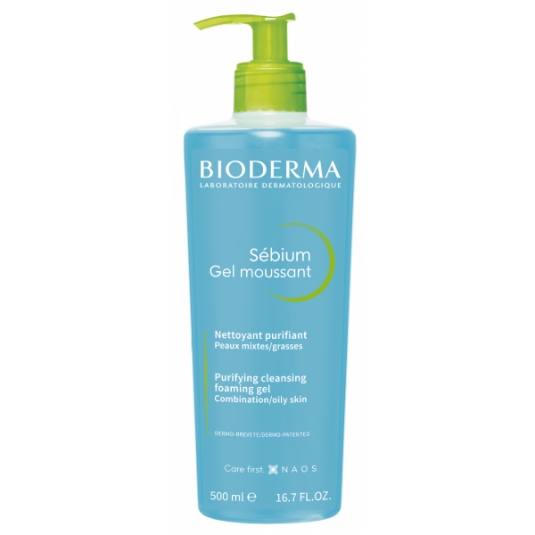 Bioderma Gel Moussant Απαλό Αφρίζον Gel Καθαρισμού 500 ml