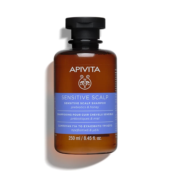 Apivita Sensitive Scalp Shampoo Prebiotics & Honey Σαμπουάν για Ευαίσθητο Τριχωτό με Πρεβιοτικά & Μέλι, 250ml
