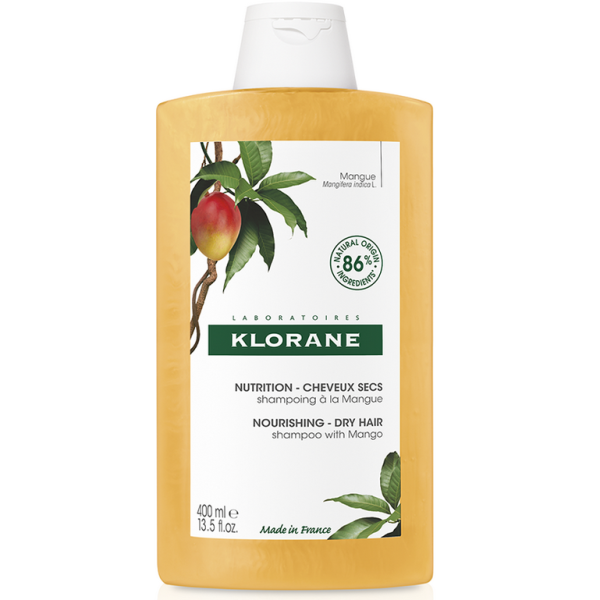 Klorane Shampoo With Mangue Σαμπουάν με Βούτυρο Μάνγκο για Ξηρά Μαλλιά 400ml