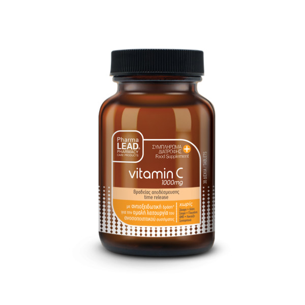 Pharmalead Vitamin C 1000mg Συμπλήρωμα Διατροφής με Βιταμίνη C για Τόνωση Ανοσοποιητικού, 30tabs