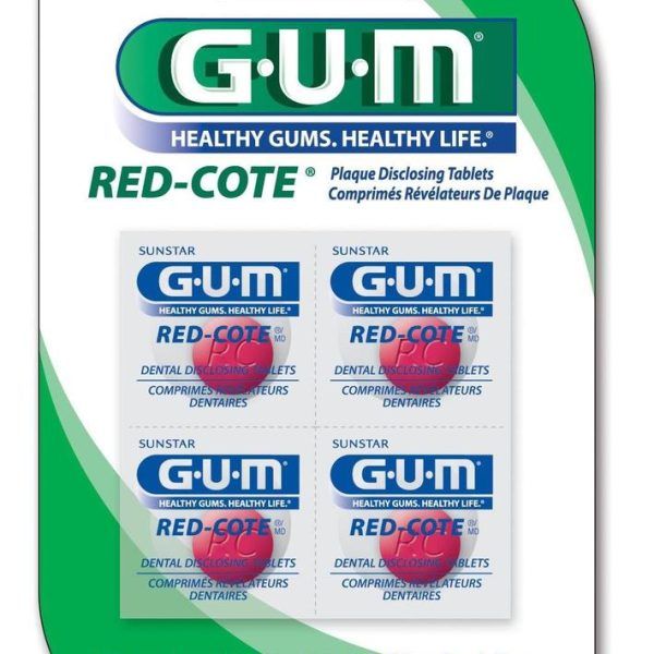 Gum Red Cote Disclosing 12tab (824)