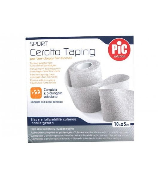 Pic Solution Sport Υποαλλεργική ταίνια Επίδεσης (TAPE) 2,5cm x 10m, 1τεμάχιο