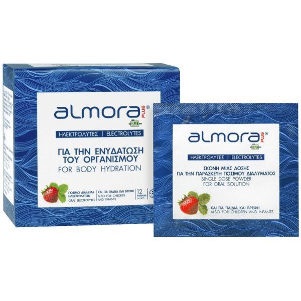 Almora PLUS sachet - Ηλεκτρολύτες για την Ενυδάτωση του Οργανισμού – 12 φακελίδια