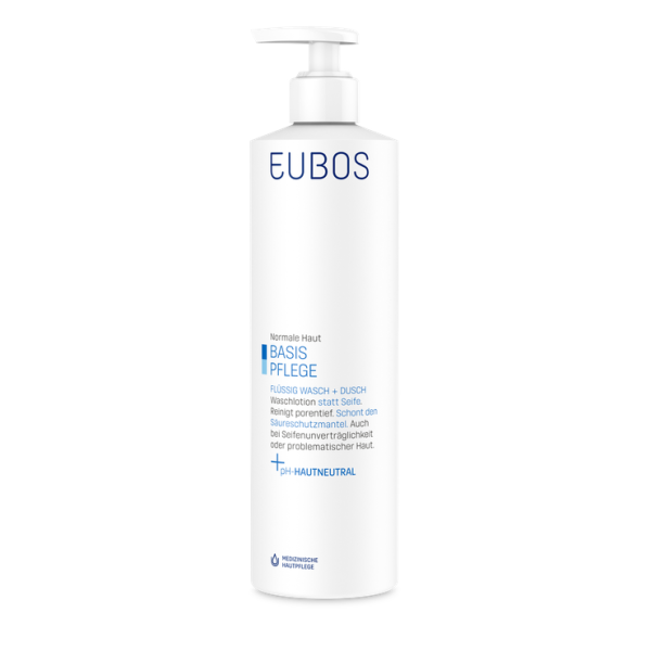 Eubos Liquid Blue Καθαρισμός Προσώπου & Σώματος, Χωρίς Άρωμα 400 ml
