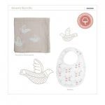 Korres Baby's First Walk Μουσελίνα Φασκιώματος & Σαλιάρα 100% Οργανικό Βαμβάκι - Image 2