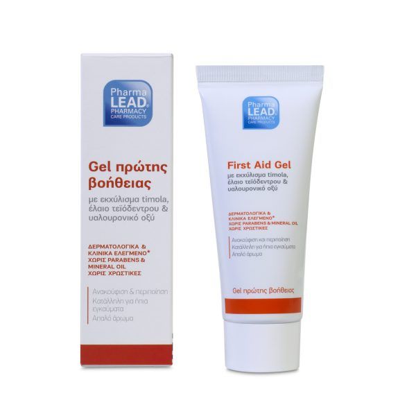 Pharmalead First Aid Gel 50ml (Gel κατάλληλο για ήπια ηλιακά ή θερμικά εγκαύματα και ήπιους επιφανειακούς δερματικούς ερεθισμούς)