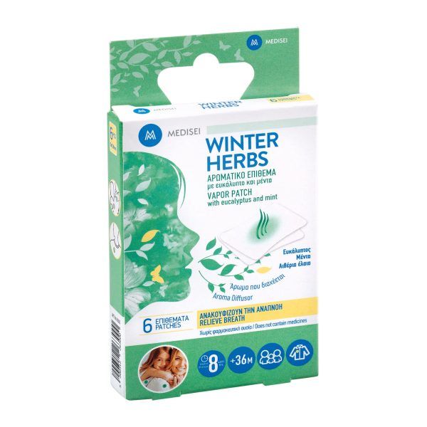 Medisei Winter Herbs Αρωματικό Επίθεμα με Ευκάλυπτο και Μέντα 6τμχ