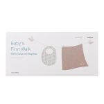 Korres Baby's First Walk Μουσελίνα Φασκιώματος & Σαλιάρα 100% Οργανικό Βαμβάκι