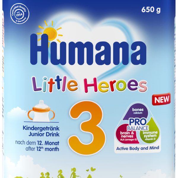 HUMANA 3 OPTIMUM Μετά το 12ο Μήνα έως & την Νηπιακή Ηλικία 650G (LITTLE HEROES) (MYPACK)