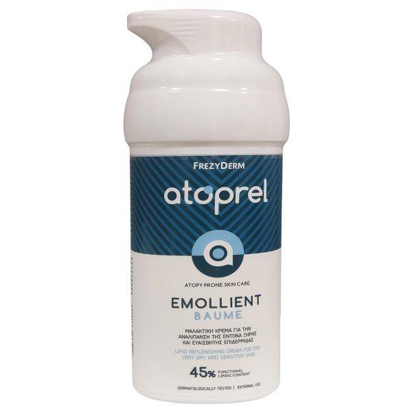 Frezyderm Atoprel Emollient Baume for Very Dry & Sensitive Skin 300ml Μαλακτική Κρέμα Προσώπου, Σώματος για Έντονα Ξηρή & Ευαίσθητη Επιδερμίδα