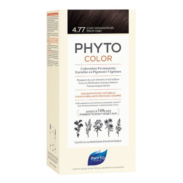 Phyto Phytocolor 4.77 Καστανό Έντονο Μαρόν