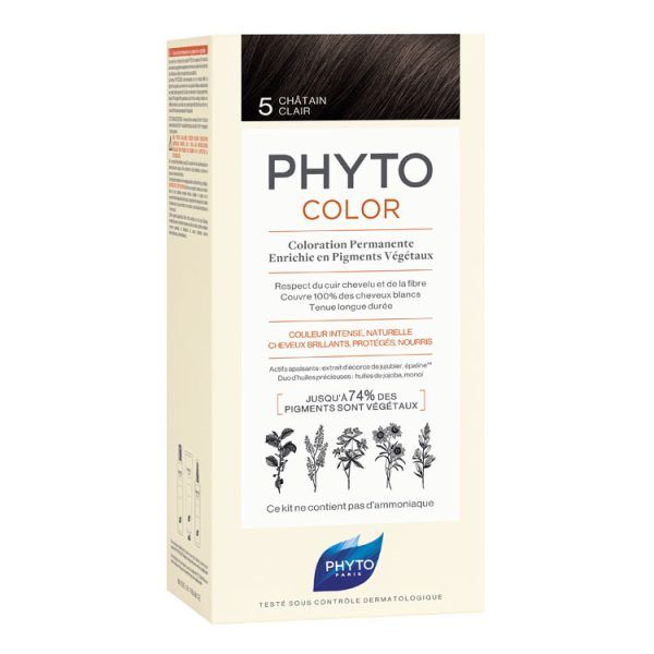 Phyto Phytocolor Νο 5 Light Brown / Καστανό Ανοιχτό, 1 τεμάχιο