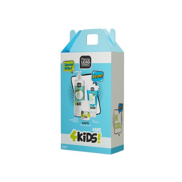 Vitorgan PharmaLead Promo Box 4KIDS Boys 2 in 1 Bubble Fun, 500ml & Be Cool Styling Gel, 150ml & Hurry Up Roll-On, 50ml