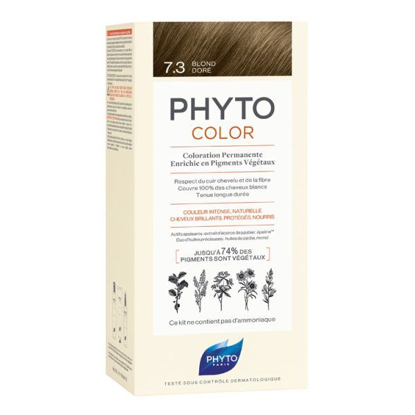 Phyto Phytocolor Νο 7.3 Golden Blonde / Ξανθό Χρυσό, 1 τεμάχιο