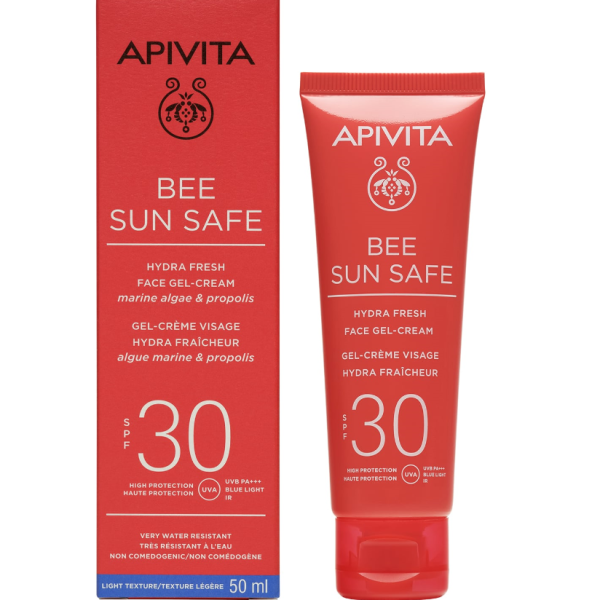 Apivita Bee Sun Safe Hydra Fresh Ενυδατική Κρέμα Gel Προσώπου SPF30, 50ml