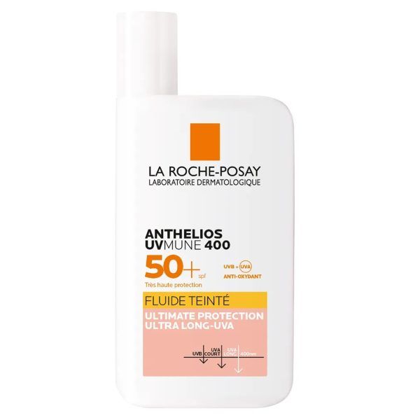 La Roche Posay Anthelios Uvmune 400 Tinted Fluid SPF50+ Αντηλιακό Γαλάκτωμα Προσώπου Με Χρώμα, 50ml