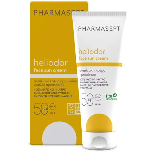 Pharmasept Heliodor Face Sun Cream SPF50 Αντηλιακό Προσώπου, Ντεκολτέ , 50ml