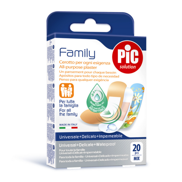 Pic Solution Family Αυτοκόλλητα Τσιρότα για Όλη την Οικογένεια Mix 20τμχ