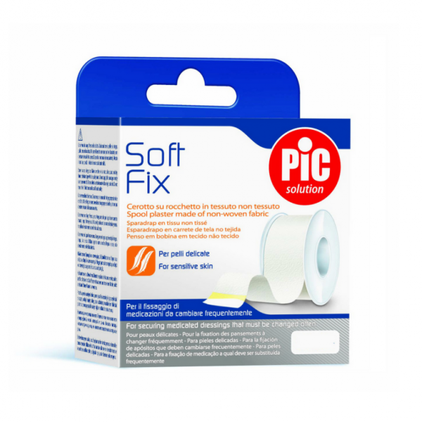 Pic Solution Soft Fix Ρολό Λευκοπλάστη από μη Υφασμένο Ύφασμα 2,5cm x 5m 1τμχ