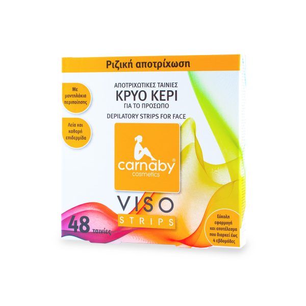 Carnaby Viso Strips - Αποτριχωτικές Ταινίες Κρύου Κεριού για το Πρόσωπο 48τμχ.