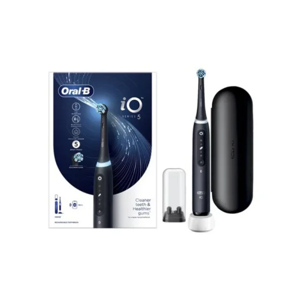 Oral-B iO Series 5 Magnetic Black Ηλεκτρική Οδοντόβουρτσα για Καθαρισμό & Περιποίηση των Ούλων Μαύρη, 1τεμ