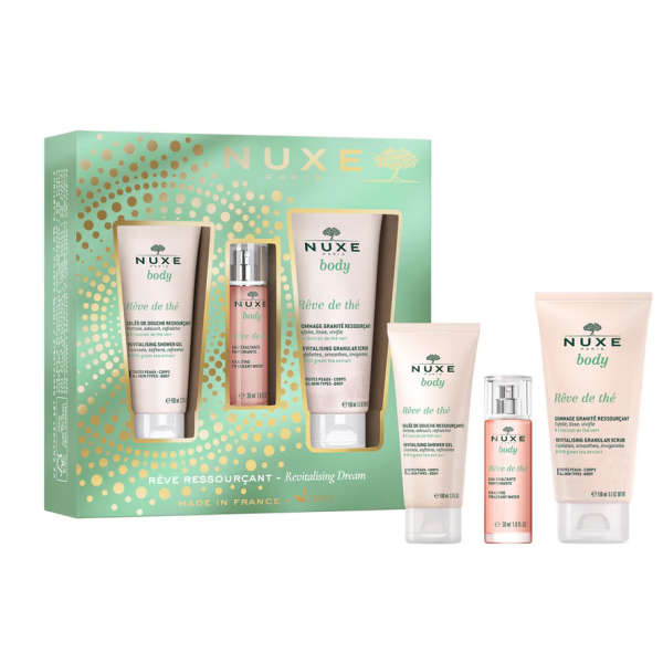Nuxe Promo Xmas Revitalizing Dream Set με Granular Scrub Αναζωογονητικό Scrub, 150ml, Shower Gel Αναζωογονητικό Αφρόλουτρο, 100ml & Exalting Fragrant Water Άρωμα Σώματος Spray, 30ml, 1σετ