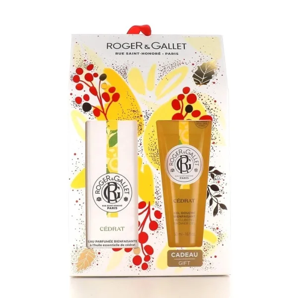 Roger&Gallet Cedrat Promo Wellbeing Fragrant Water, 30ml & Δώρο Wellbeing Shower Gel Αναζωογονητικό Αφρόλουτρο, 50ml, 1σετ