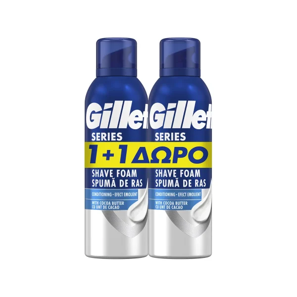 Gillette Series Conditioning Aφρός Ξυρίσματος 200ml (1+1 Δώρο)