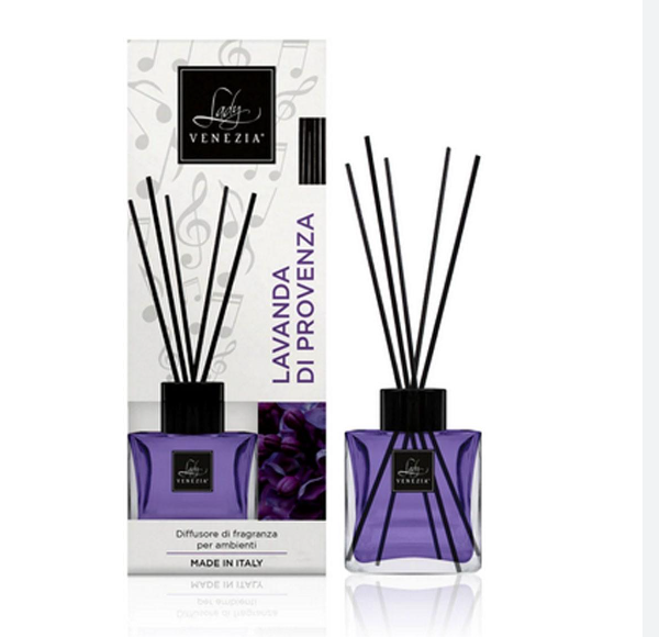 Lady Venezia Lavanda Di Provenza Fragrance Diffuser & Sticks Αρωματικό Χώρου Λεβάντα 100ml