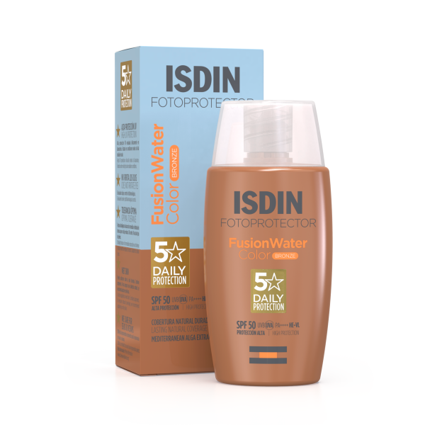 Isdin Fotoprotector Fusion Water Color Bronze Αντηλιακό Προσώπου με Χρώμα SPF50, 50ml