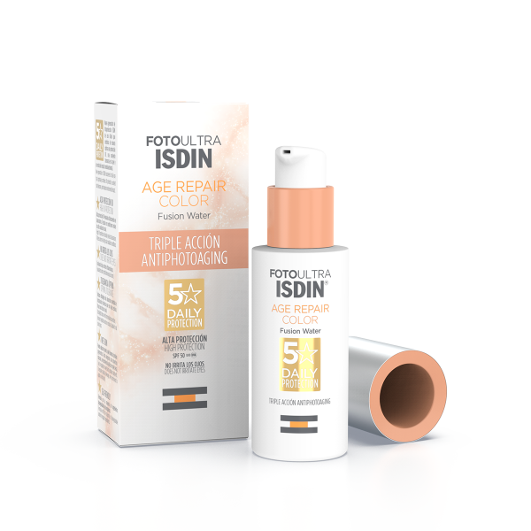 Isdin FotoUltra Age Repair Color Fusion Water Color Αντηλιακό Προσώπου με Χρώμα SPF50+, 50ml