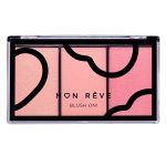 Mon Reve Blush On τριπλή παλέτα ρουζ 04 Pink