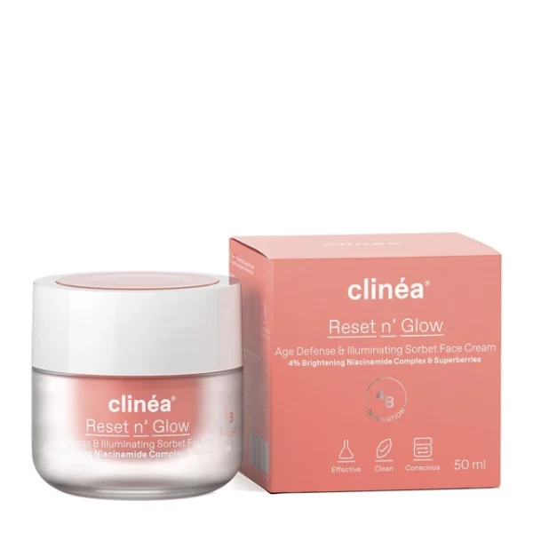Clinéa Reset n' Glow - Sorbet Κρέμα Προσώπου Αντιγήρανσης και Λάμψης 50ml