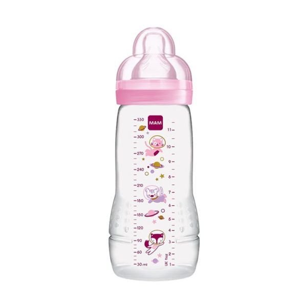 Mam Μπιμπερό Easy Active Baby Bottle 4m+ Ροζ 330ml