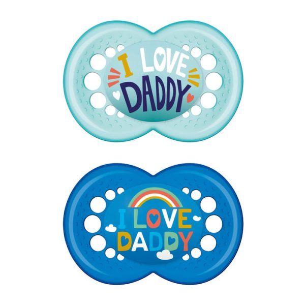 Mam πιπίλα I Love Daddy σιλικόνης boy 6-16 μηνών